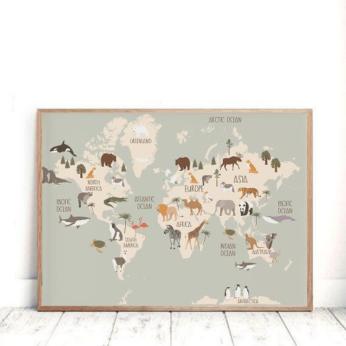 Carte du monde pour enfant